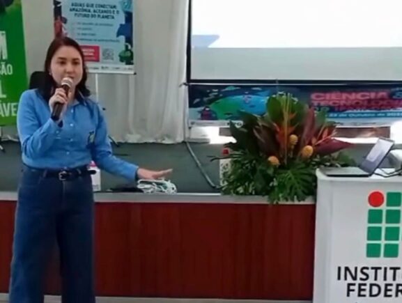 Adaf ministra palestras durante a 22ª Semana de Ciência & Tecnologia do Ifam Campus Manaus Zona Leste